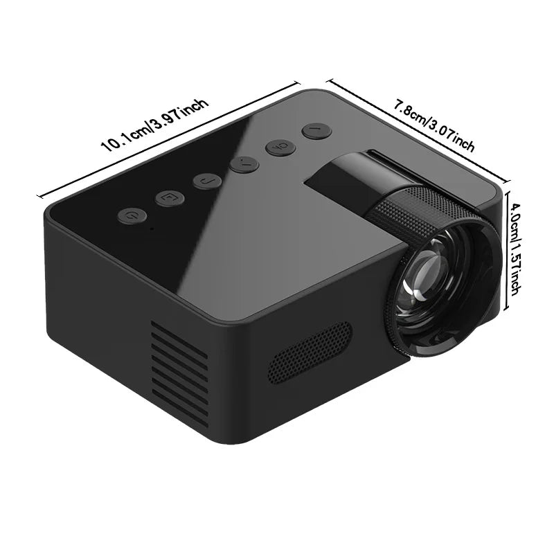 🎥 YT100 Mini Portable HD Projector | Wireless & Power Bank Supported