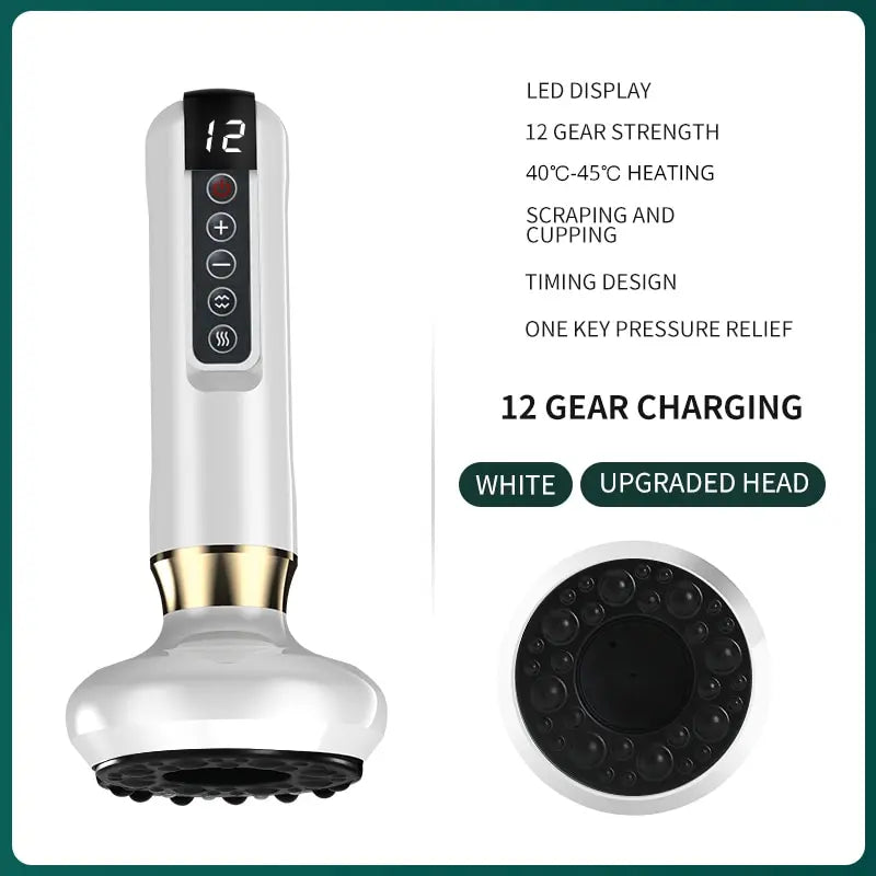 Guam Sha Massager with Electric Suction & Heat 💆‍♂️ | Anti-Cellulite & Pain Relief 🔥