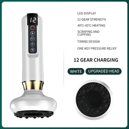 Guam Sha Massager with Electric Suction & Heat 💆‍♂️ | Anti-Cellulite & Pain Relief 🔥