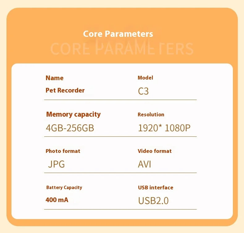 Cat & Dog Camera Collar – 🎥 HD 1080P Wi-Fi 💾 32G Card | USB Rechargeable  Pet Cam Gift