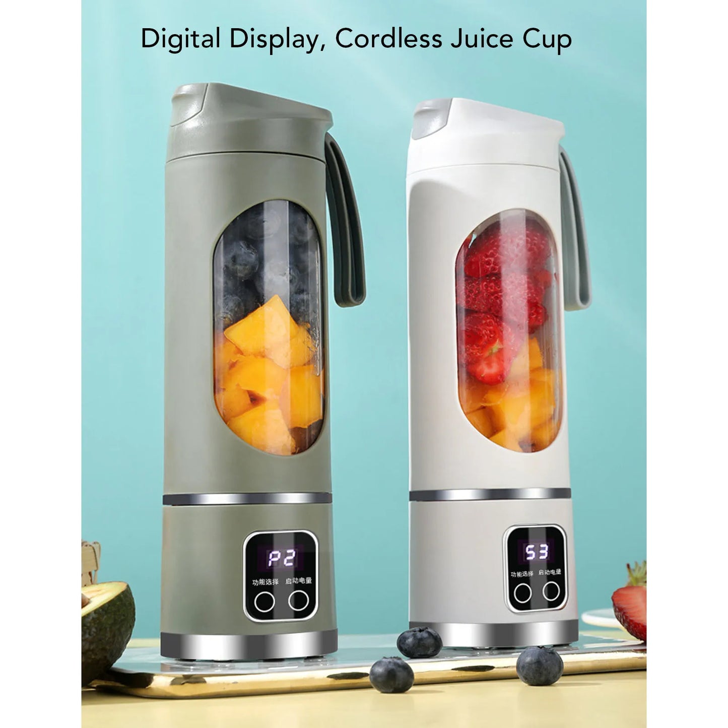 ⚡🥤 Portable USB Blender 450ML | Fresh Smoothies Anywhere