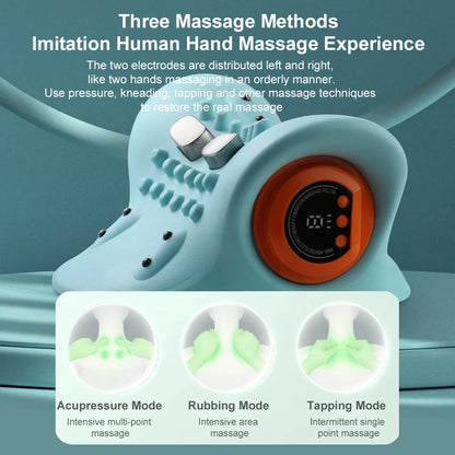 Therapy  💆‍♀️ Smart Cervical Traction & Heating Neck Massager Pillow