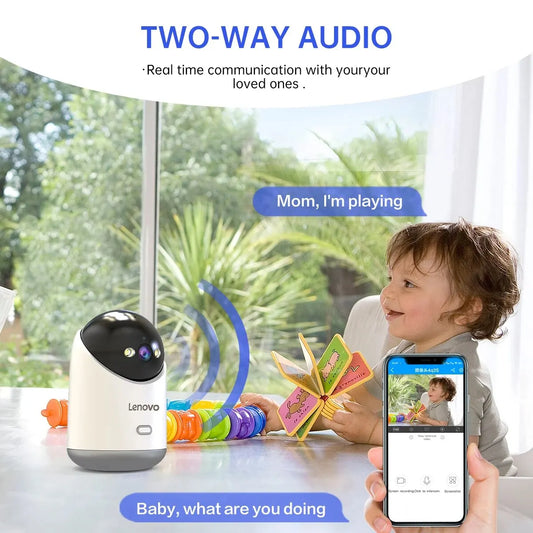 📡 Lenovo Smart 3MP PTZ WiFi Camera 🎥 Indoor CCTV | Motion Alerts, 5G, Night Vision
