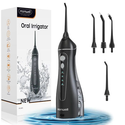 Marnell F18 Portable Water Flosser 💧 USB Rechargeable | 4 Nozzles & 200ml Tank