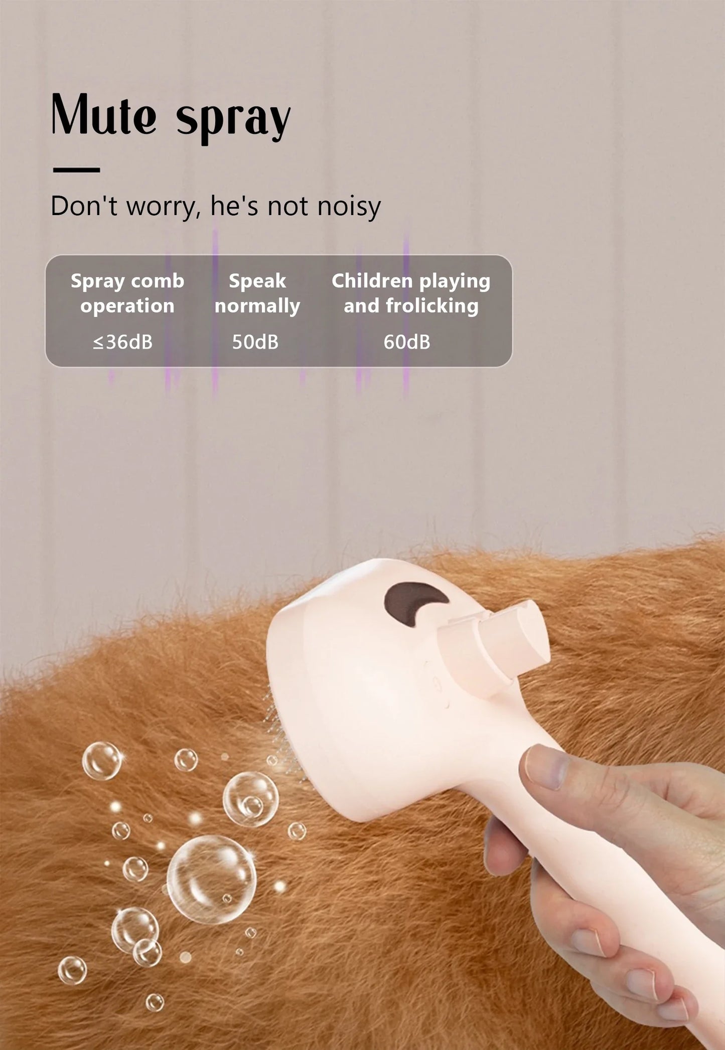 Pet Steam Spray Comb 🐾💦 – Grooming, Dematting & Massage Brush for Cats & Dogs