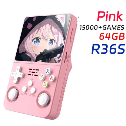 WDYQJE R36S Handheld Game Console 🎮64GB / 128GB 15000 Games