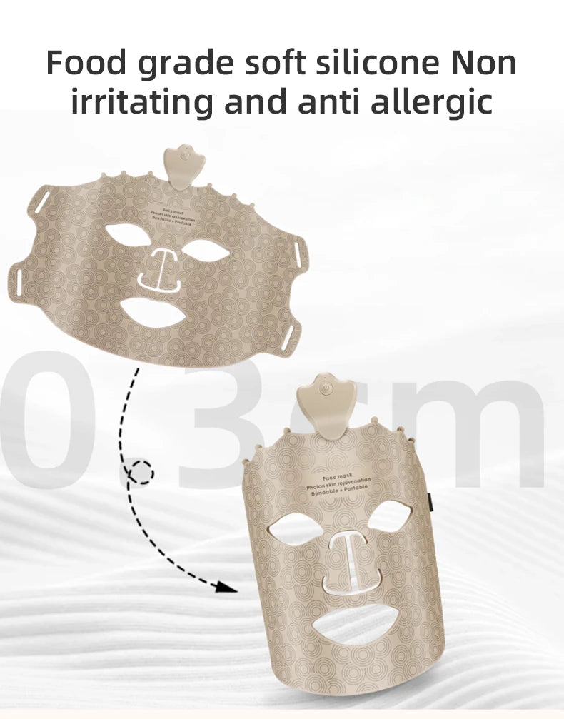 "LED Photon Therapy Infrared Mask – Skin Rejuvenation & Brightening Device ✨"