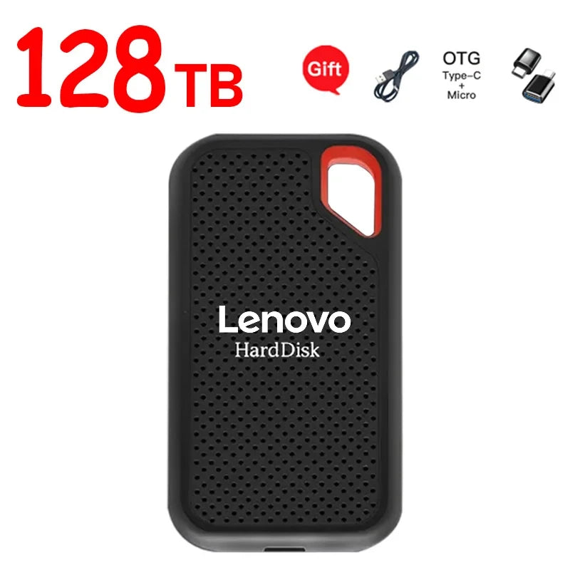 🔥 Lenovo Ultra-Capacity Portable SSD (128TB/16TB/8TB) | USB 3.1 High-Speed External Storage Drive