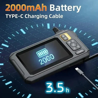 🔍 Industrial Endoscope Camera 8mm 📱 4.3" IPS | 1080P HD Pipe Camera 🚗