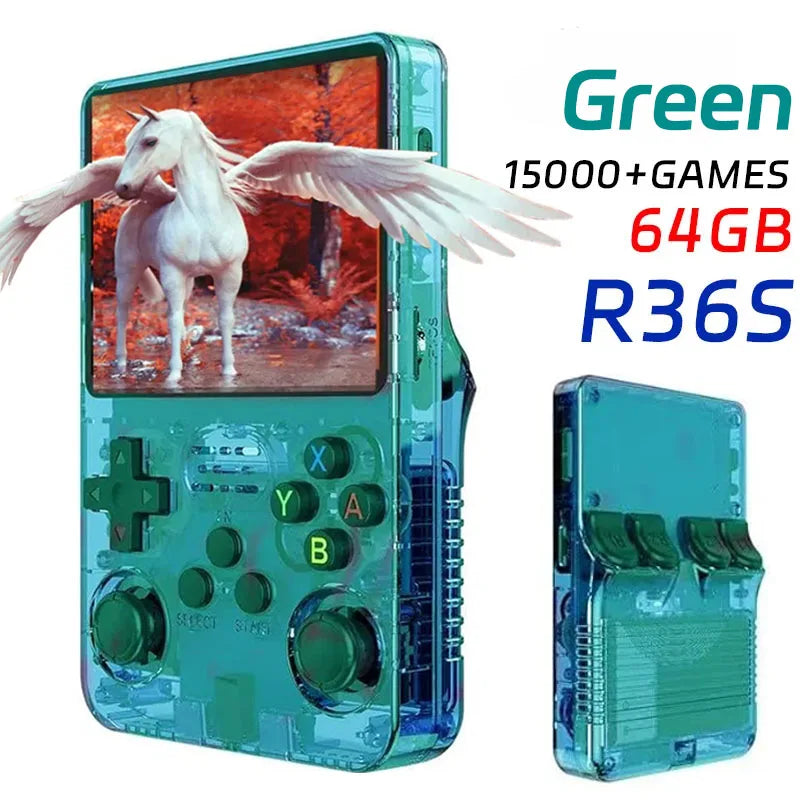 WDYQJE R36S Handheld Game Console 🎮64GB / 128GB 15000 Games