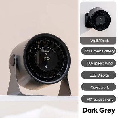🌬️ Portable USB Fan 🔋 100 Speeds, Quiet & Adjustable for Home & Outdoor ✨