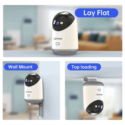 📡 Lenovo Smart 3MP PTZ WiFi Camera 🎥 Indoor CCTV | Motion Alerts, 5G, Night Vision