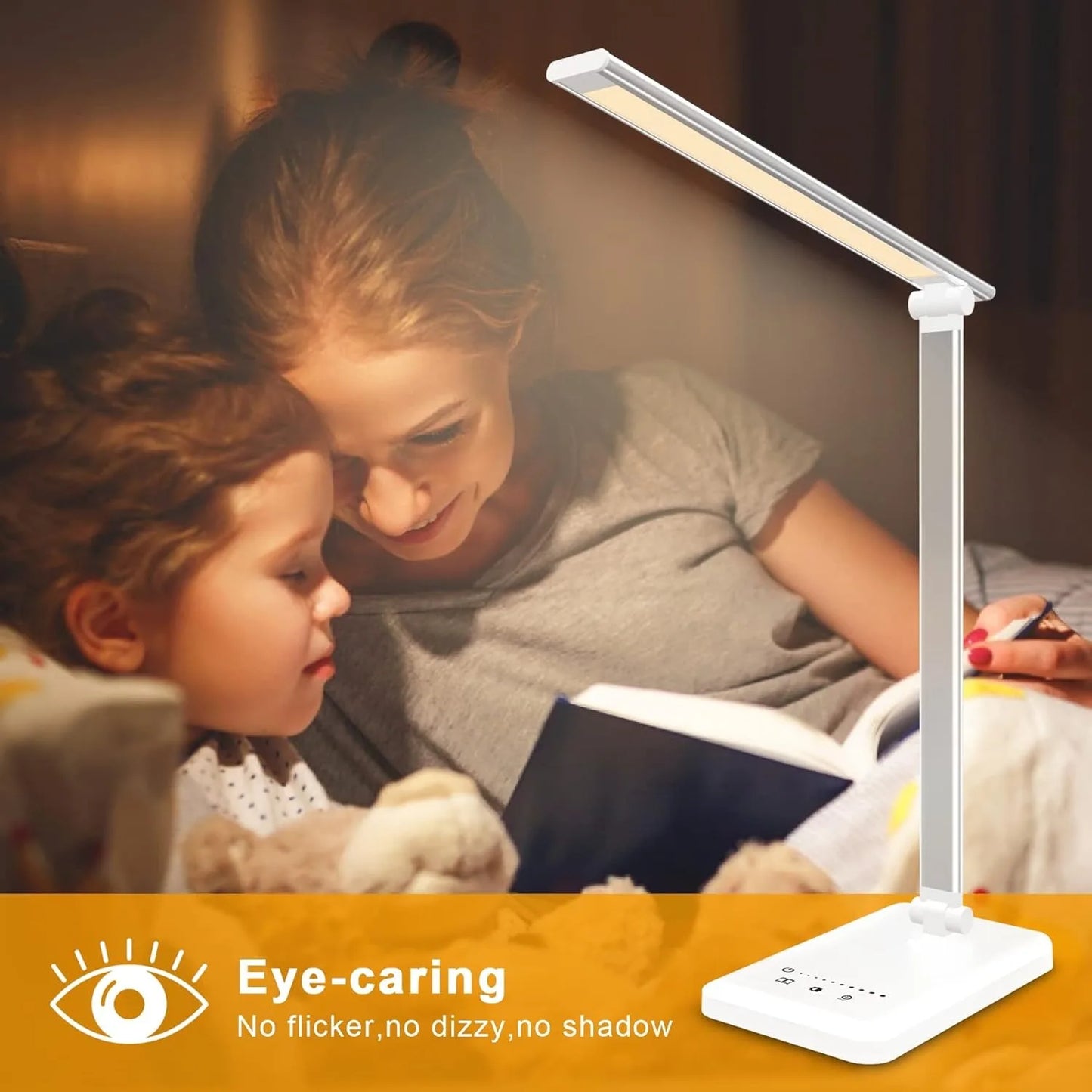 🔆 LED Table Lamp | 5 Lighting Modes | Smart Touch