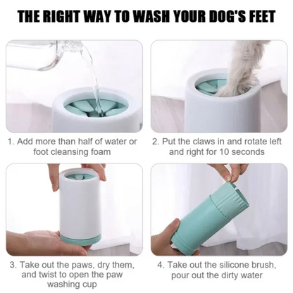 🐾 Pet Paw Cleaner Cup – 💧 Soft Silicone | 🧼 Quick Wash