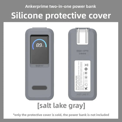 "Silicone Protective Case for Anker Prime 9600mAh 65W 🔋🛡️
