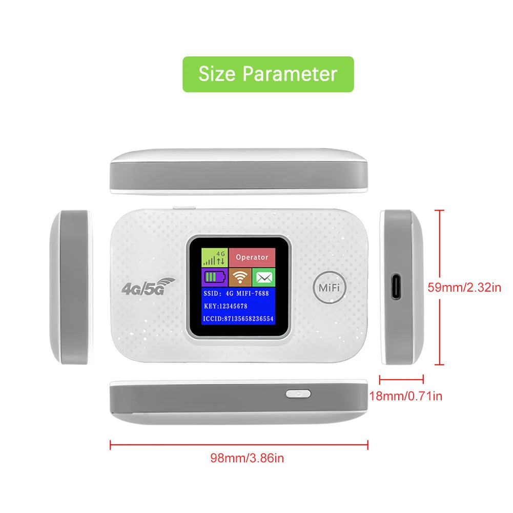 📡 4G LTE Mini WiFi Router 🔋 Portable Hotspot with SIM Slot | 150Mbps