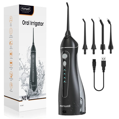 Marnell F18 Portable Water Flosser 💧 USB Rechargeable | 4 Nozzles & 200ml Tank