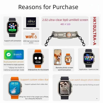 H15 Ultra Smart Watch 2025 | 49mm AMOLED, GPS, NFC, Heart Rate & Sports Modes