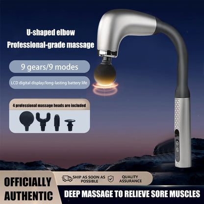 ⚡ Electric Fascia Gun Massager – Deep Muscle Relaxation for Fitness & Recovery 💪