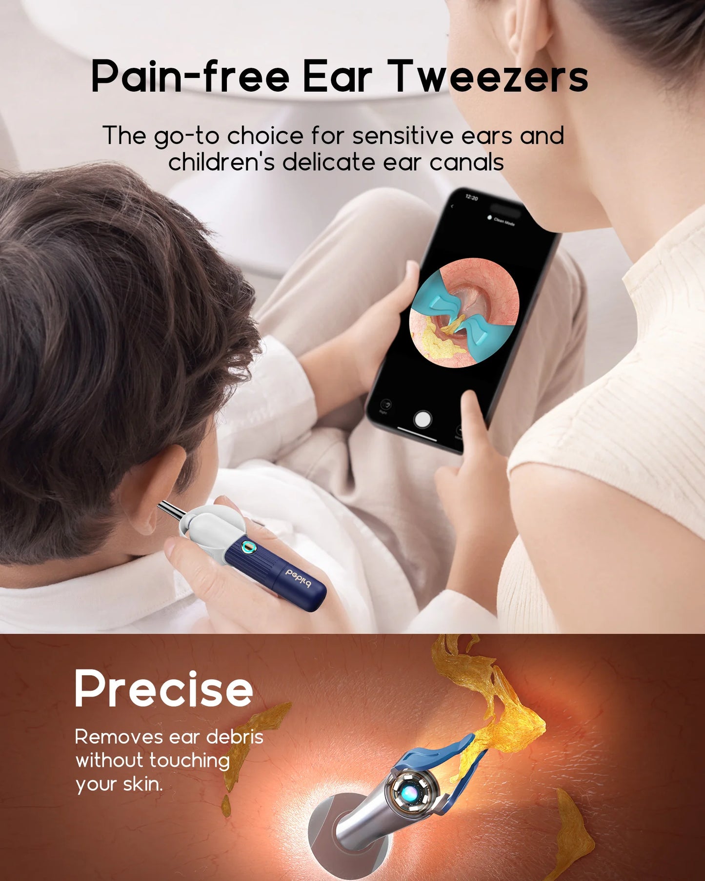 👂 Bebird I35R Visual Ear Cleaner | HD Camera & Wireless Tweezers