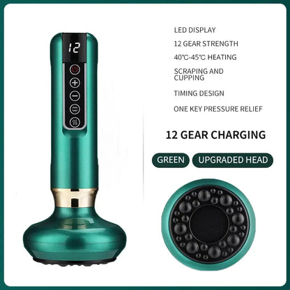 Guam Sha Massager with Electric Suction & Heat 💆‍♂️ | Anti-Cellulite & Pain Relief 🔥