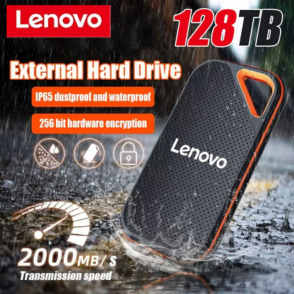 🔥 Lenovo Ultra-Capacity Portable SSD (128TB/16TB/8TB) | USB 3.1 High-Speed External Storage Drive