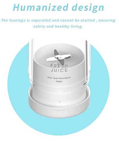 Portable USB Electric Juicer 🍹 | Mini Blender for Smoothies & Shakes