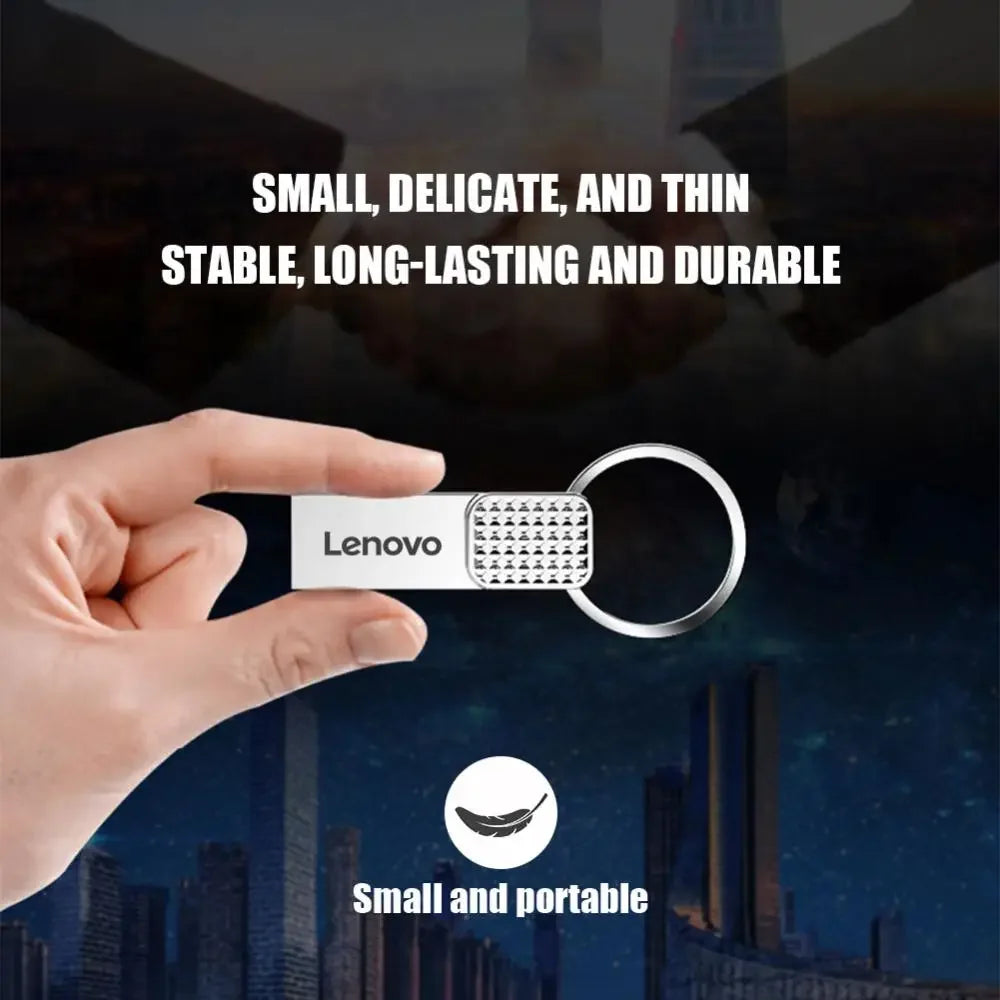 Lenovo Original 2TB USB Flash 3.0 Drive Metal Real Capacity 1TB Memory Stick High Speed Flash Disk Storage 512GB  U Disk For PC