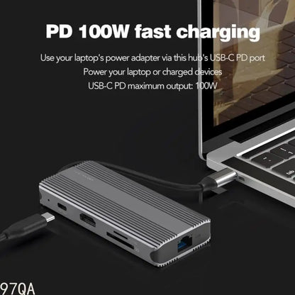 🖥️⚡ 97QA USB-C Hub | HDTV + Gigabit LAN + PD100W