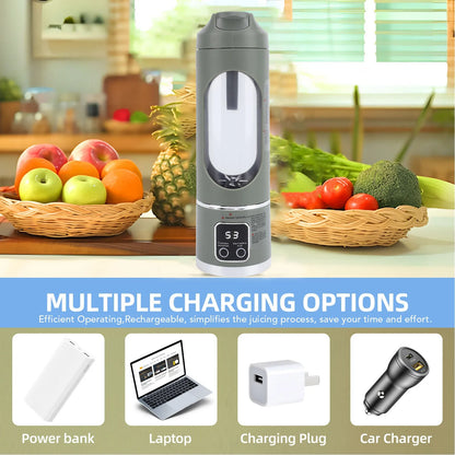 ⚡🥤 Portable USB Blender 450ML | Fresh Smoothies Anywhere