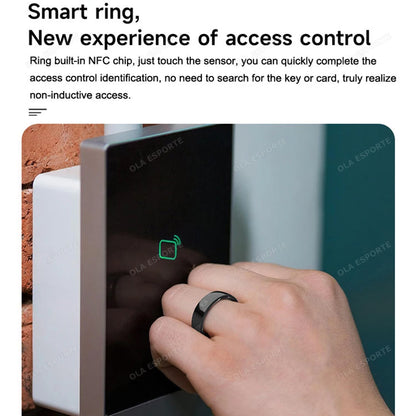 Smart NFC Health Ring 2025  | Sleep 😴 Heart  BP ⏱ Fitness 🌊 Ceramic + Charging⏱