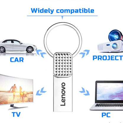 Lenovo Original 2TB USB Flash 3.0 Drive Metal Real Capacity 1TB Memory Stick High Speed Flash Disk Storage 512GB  U Disk For PC