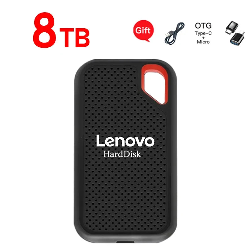 🔥 Lenovo Ultra-Capacity Portable SSD (128TB/16TB/8TB) | USB 3.1 High-Speed External Storage Drive