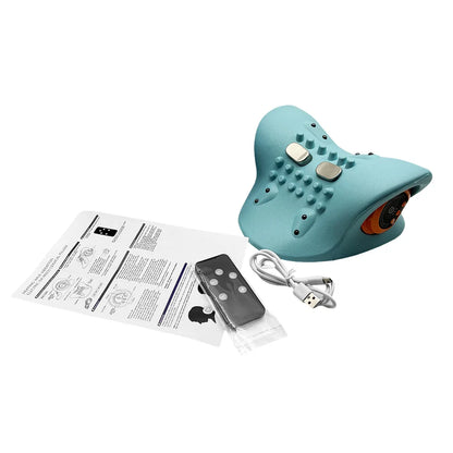 Therapy  💆‍♀️ Smart Cervical Traction & Heating Neck Massager Pillow