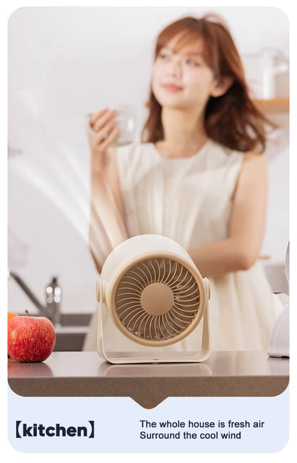 🌬️ Portable USB Fan 🔋 100 Speeds, Quiet & Adjustable for Home & Outdoor ✨