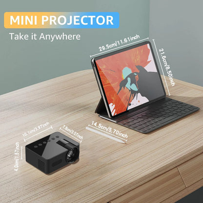 🎥 YT100 Mini Portable HD Projector | Wireless & Power Bank Supported
