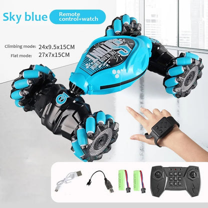 🚗✨ 1:16 RC Gesture Control Stunt Car with LED Lights & 360° Rotation