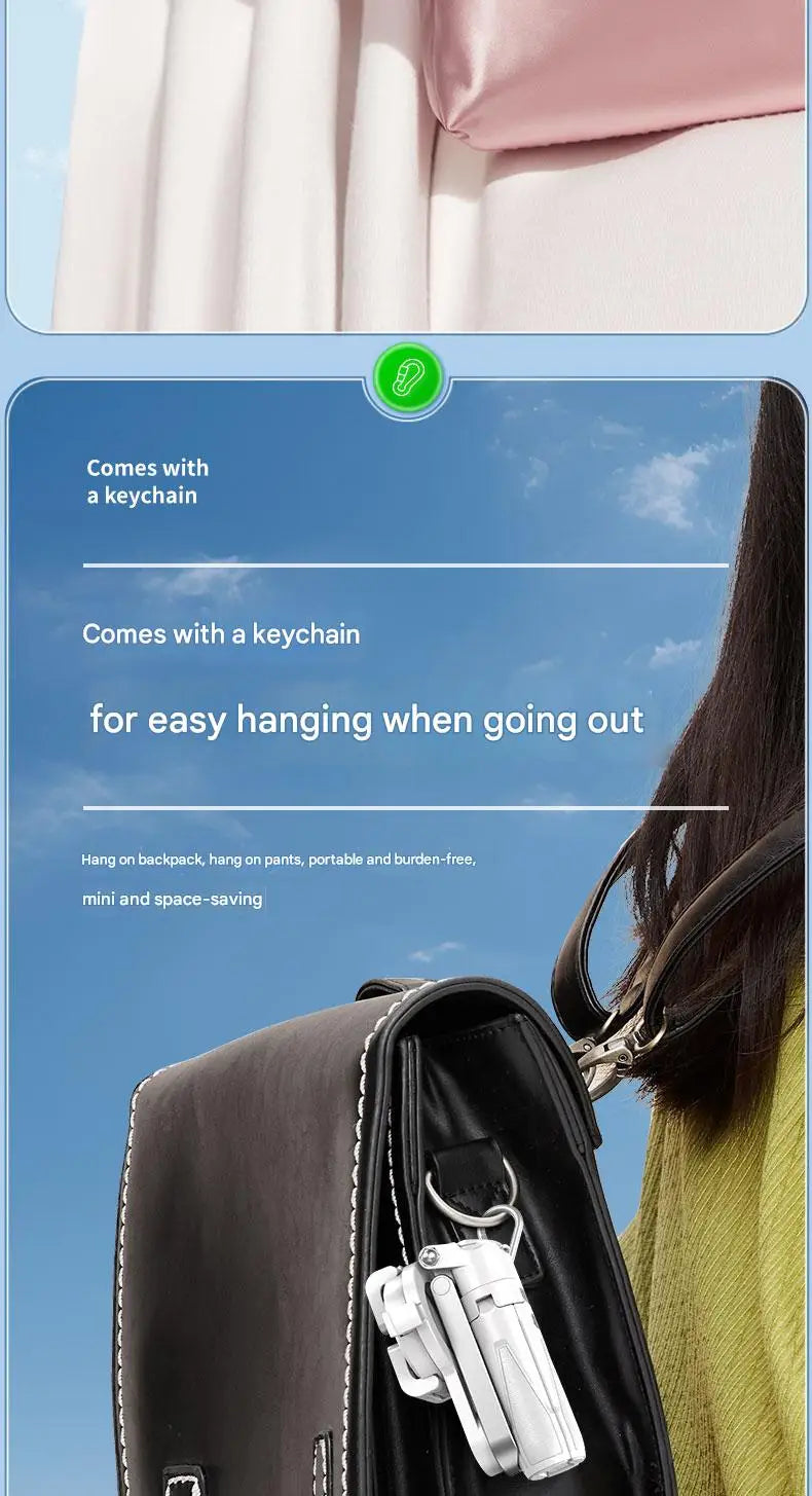 📱✨ Upgraded Foldable Magnetic Phone Holder & Selfie Stick | 360° Rotation Tripod with Remote