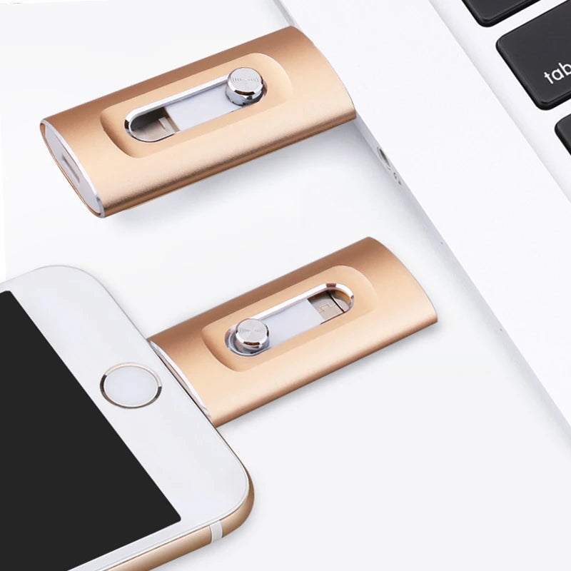 MF23D 3-in-1 USB 3.0 Flash Drive for iPhone, Android & Type-C 🔥