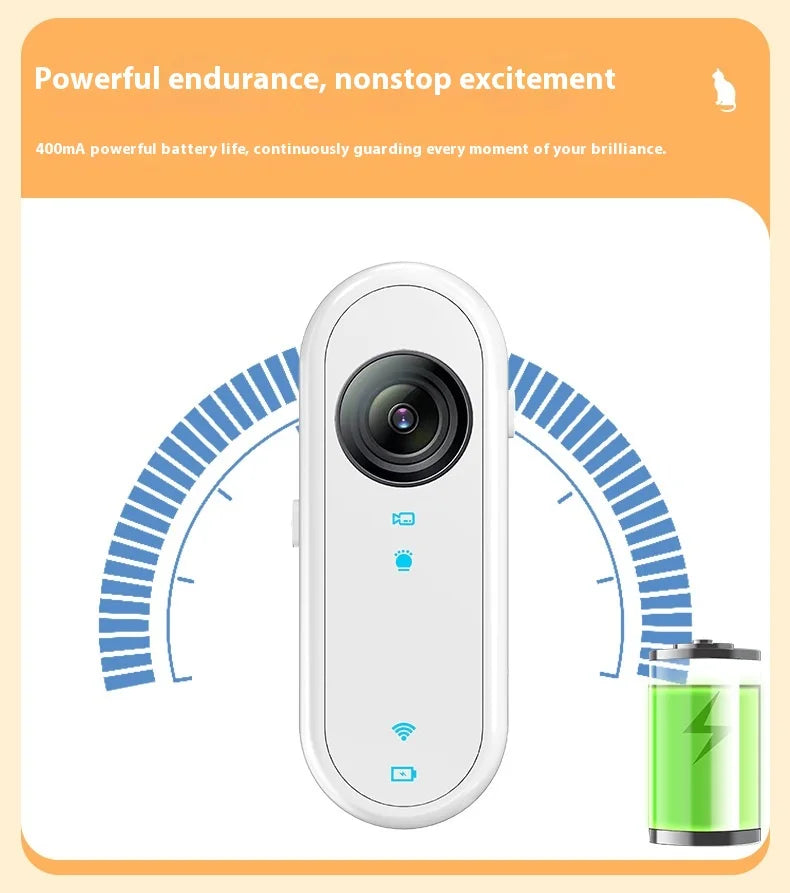Cat & Dog Camera Collar – 🎥 HD 1080P Wi-Fi 💾 32G Card | USB Rechargeable  Pet Cam Gift