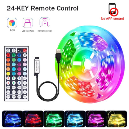 RGB LED Strip Lights – 5‑30m, App-Controlled, Multi-Color Mood Lighting ✨
