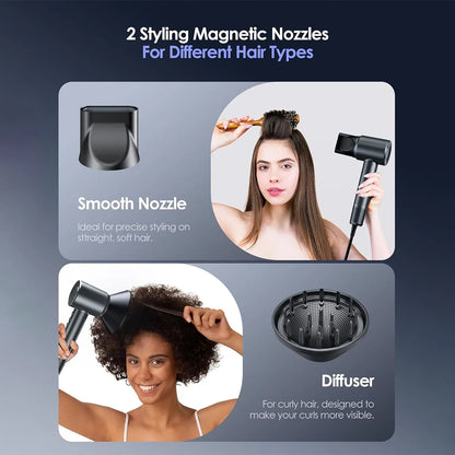 💆‍♀️ Smart Brushless Hair Dryer with Ionic Care & Fast Drying
