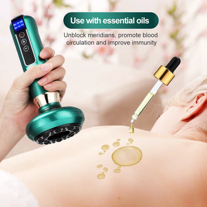 Guam Sha Massager with Electric Suction & Heat 💆‍♂️ | Anti-Cellulite & Pain Relief 🔥