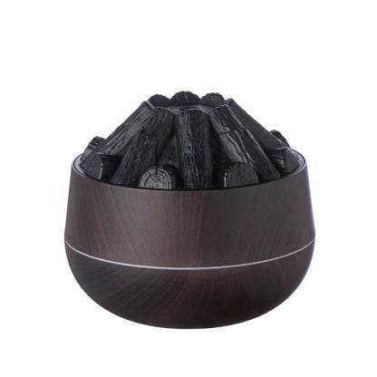 🔥 Charcoal Flame Aroma Diffuser – 300ml Mist 🌿💨