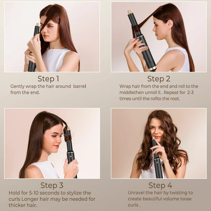🔥 5-in-1 Multifunction Hair Styler – Hot Air Brush & Dryer 🌟💨