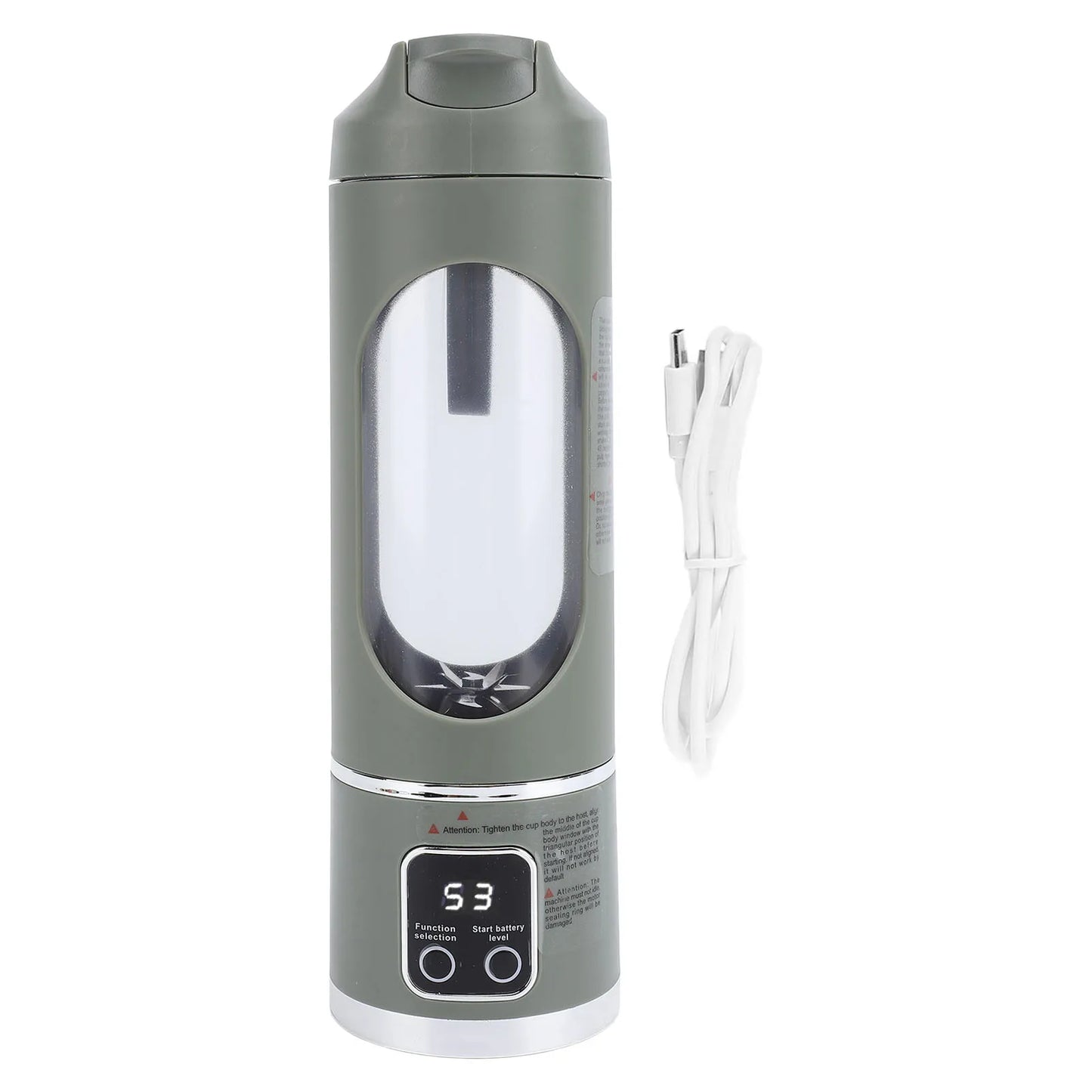⚡🥤 Portable USB Blender 450ML | Fresh Smoothies Anywhere