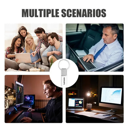 Lenovo Original 2TB USB Flash 3.0 Drive Metal Real Capacity 1TB Memory Stick High Speed Flash Disk Storage 512GB  U Disk For PC