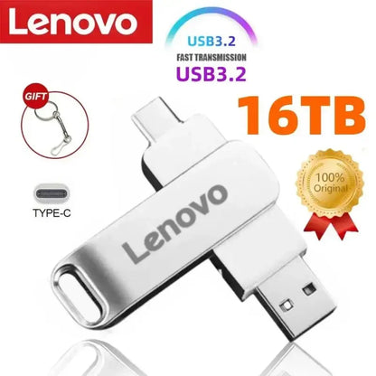 Lenovo 2TB OTG USB 3.0 Pendrive  | Metal Body Portable SSD for Laptops