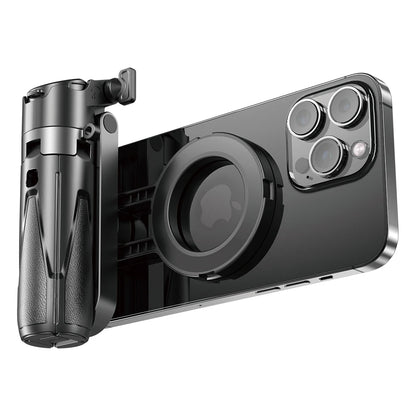 📱✨ Upgraded Foldable Magnetic Phone Holder & Selfie Stick | 360° Rotation Tripod with Remote