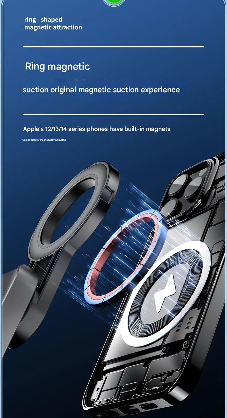 📱✨ Upgraded Foldable Magnetic Phone Holder & Selfie Stick | 360° Rotation Tripod with Remote